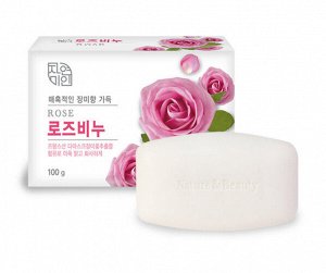 Mukunghwa Косметическое мыло с экстрактом дамасской розы Rose Beauty Soap
