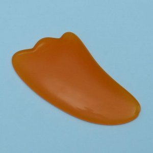Массажёр гуаша «Лапка», 10 ? 5 см, цвет оранжевый