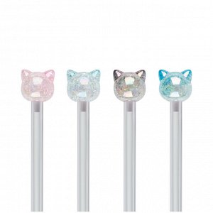 Ручка шариковая MESHU ""Crystal Kitten"", синяя, 0,7мм, корпус ассорти