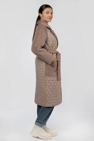 01-11402 Пальто женское демисезонное (пояс)