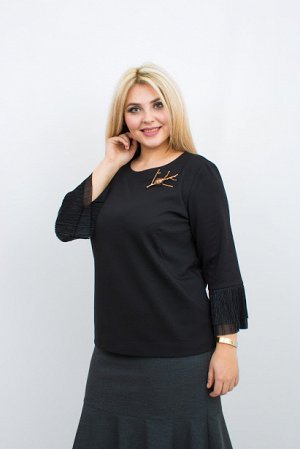 Блуза Маргарита черный