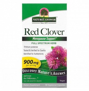 Nature's Answer, красный клевер, 450 мг, 90 вегетарианских капсул