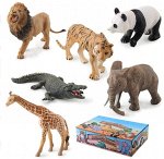 Игровой набор, фигурки животных, дикий мир, 6 шт.