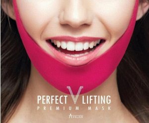 Avajar Маска с Бондажом для Лифтинг Эффекта Perfect V Lifting Premium Plus Mask, 1шт