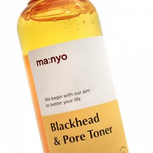 Manyo Factory Очищающий тонер для борьбы с угревой сыпью и излишней жирностью кожи Blackhead and pore toner, 210 мл