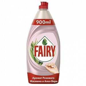 FAIRY Средство для мытья посуды Нежные руки Розовый Жасмин и Алоэ Вера 900мл