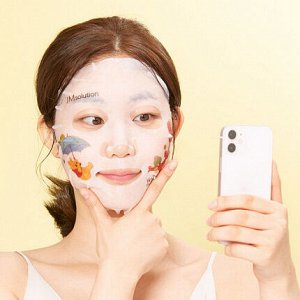 JMsolution Маска тканевая с календулой с рисунком – Disney collection selfie barrier calendula mask, 30мл