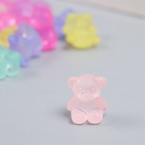 Декор пластик "Сидящий медвежонок" матовый МИКС 20 гр 1,9х1,5х1 см
