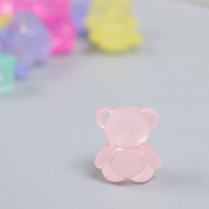 Декор пластик "Сидящий медвежонок" матовый МИКС 20 гр 1,9х1,5х1 см