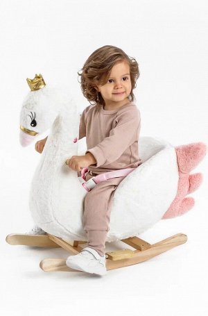 Качалка Лебедь AMAROBABY (Swan), белый, 59х35х66 см.