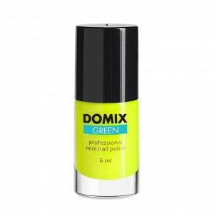 Domix Лак для ногтей, кислотно-желтый, 6 мл