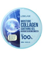 Lebelage Увлажняющий гель Moisture Collagen Soothing Gel 100%, банка, 300 мл