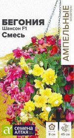 Цветы Бегония Шансон смесь ампельная клубневая/Сем Алт/цп 5 шт. Ампельные шедевры