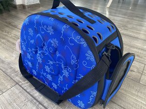 Складная сумка-переноска с отдельным входом, материал EVA, 43,5 х 28 х 33 см, синяя
