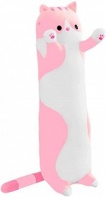 Подушка-игрушка/Мягкая игрушка кот батон 90см/Кошка подушка/Длинный кот/Кот сосиска