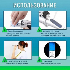 Рефрактометр по спирту 80%