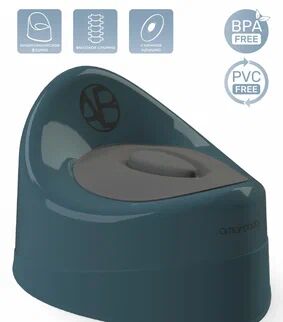 Горшок детский с крышкой  AMAROBABY Fort, бирюзовый