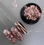 Микс шестигранников &quot;Розовое золото&quot;