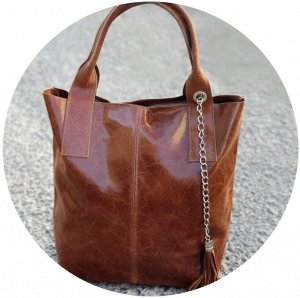Сумка-шоппер PELLE - Shopper napa RUST