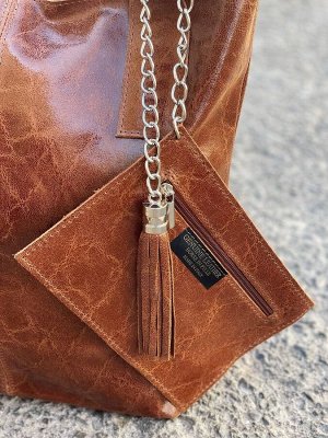 Сумка-шоппер PELLE - Shopper napa RUST