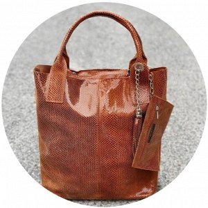 Сумка-шоппер PELLE - Shopper Serpiente CUERO