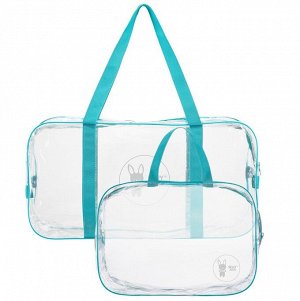 ROXY-KIDS - Комплект из 2-х сумок в роддом. Цвет бирюзовый