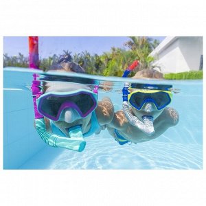 Bestway Набор для плавания Crusader Snorkel Set (маска,трубка,ласты) от 7 лет, цвета микс 25046