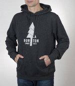 Темная толстовка Burton с лаконичным изображением. Топовая модель по доступной цене №594