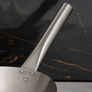 Сковорода-Wok из нержавеющей стали Chief, d=30 см, с ручкой