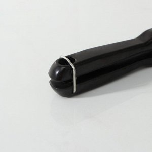 Сковорода двойная Доляна «Венские вафли», d=14 см, пластиковая ручка, цвет чёрный