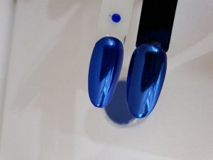 Втирка зеркальная синяя