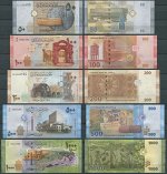К3 Сет: 5 банкнот 50 100 200 500 и 1000 фунтов  Сирия 2008-2019