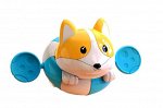 Игрушка для ванной, корги для купания, заводной механизм, круг синий