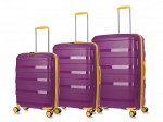 Комплект чемоданов Monaco 3 шт (фиолетовый)