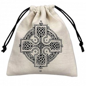 Мешочек для хранения "Кельтский Крест", цвет белый