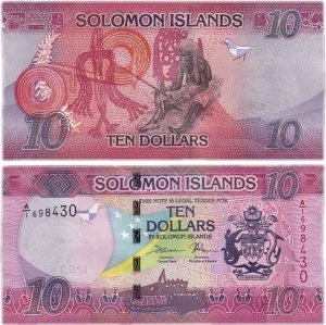 К30 10 долларов Соломоновы острова 2017