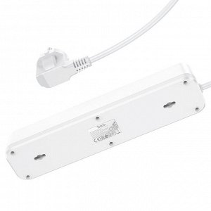 Удлинитель сетевой фильтр USB зарядка 4х розетки (EU) + 2 USB QC3 18W + 1 Type-C PD20W 4000W, 1,8м