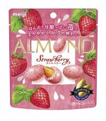 MEIJI Strawberry Almond - миндаль в клубничном шоколаде