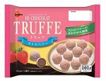 BOURBON Truffe Strawberry - клубничные трюфели в молочном шоколаде