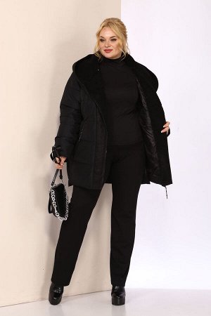 Куртка Куртка SHETTI 2088-1 черный 
Состав: ПЭ-100%;
Сезон: Осень-Зима
Рост: 164

Очень необычная стильная куртка из нежной приятной ткани, выстеганной на высококачественном утеплителе, который легко