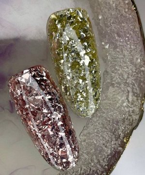 Осколки металлические цвет ХРОМ