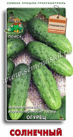 Огурец Солнечный (ЦВ) 15шт.