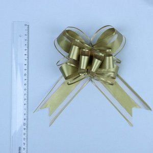 Подарочный Бант - бабочка No5, золотистый, для упаковки подарков