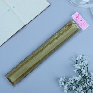 Подарочный Бант - бабочка No5, золотистый, для упаковки подарков