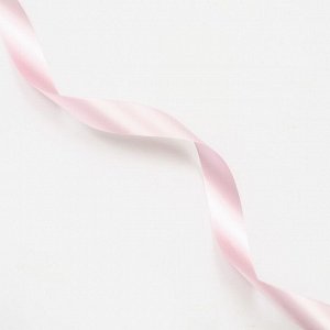 Лента для декора и подарков, светло-розовая, 2 см х 45 м