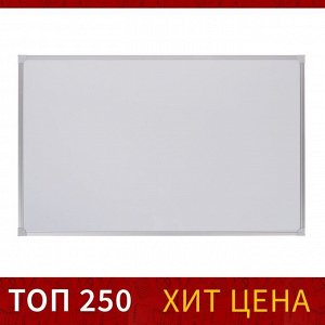 Доска магнитно-маркерная 45x60 см, Calligrata СТАНДАРТ, в алюминиевой рамке, с полочкой