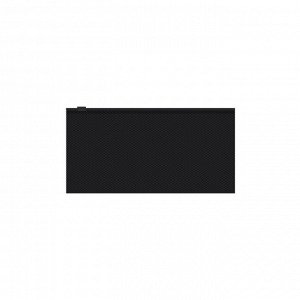 Папка-конверт на ZIP-молнии Travel (254 х 130 мм), 180 мкм, ErichKrause Diamond Total Black, непрозрачный, тиснение, черный