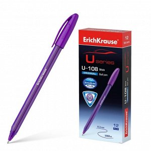 ERICH KRAUSE Ручка шариковая ErichKrause U-108 Original Stick, узел 1.0 мм, чернила фиолетовые