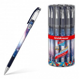Ручка шариковая ErichKrause ColorTouch Space, узел 0.7 мм, грип, чернила синие