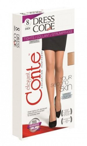 Колготки Dress Code 8  (Conte) Ультратонкие прозрачные эластичные колготки